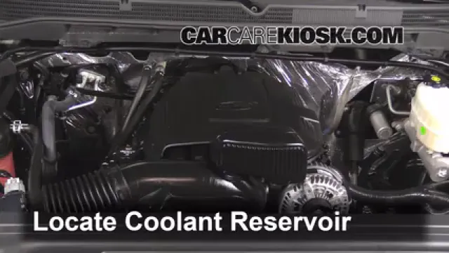 2015 GMC Sierra 2500 HD 6.0L V8 FlexFuel Extended Cab Pickup Refrigerante (anticongelante) Controlar nivel de líquido